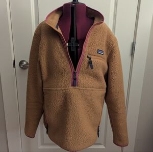 Tan Fleece Zip-Up Jacket